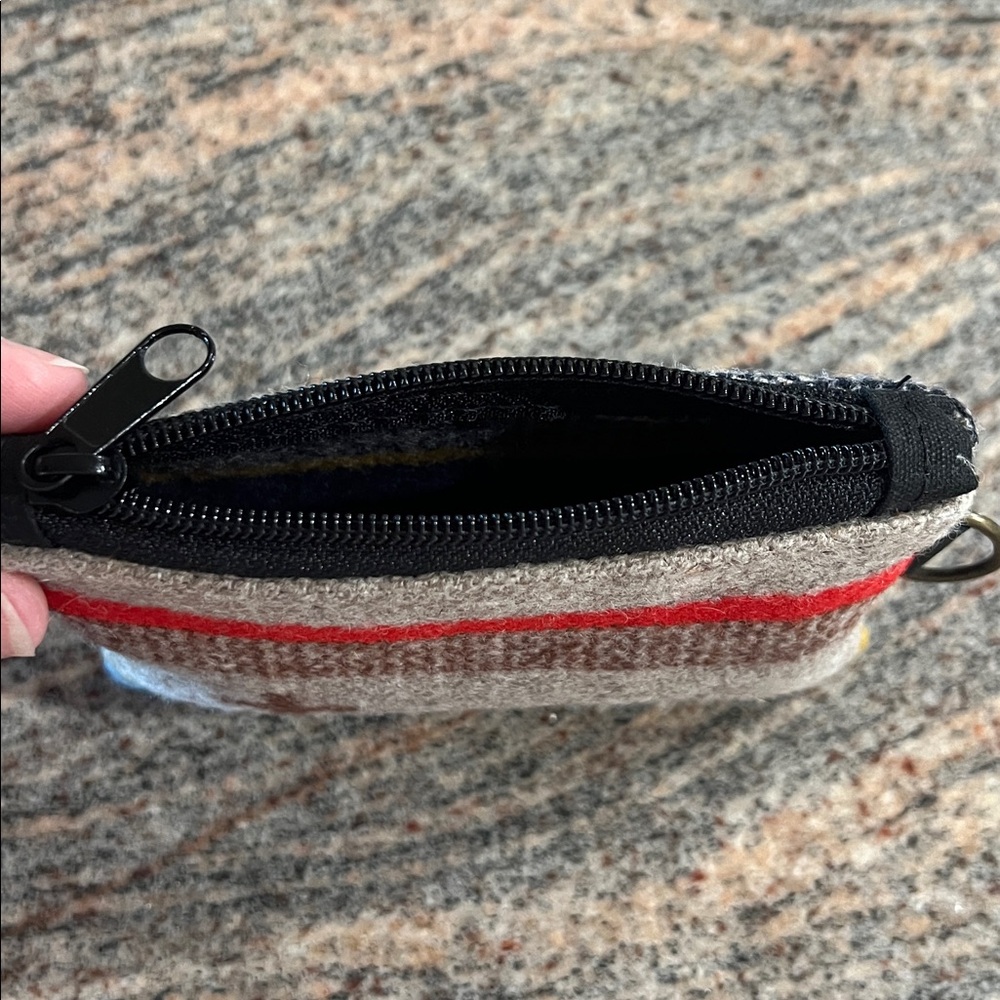 Woolen Clutch Multi-Color Pouch Coin and Credit Card Purse - Picture 6 of 8
